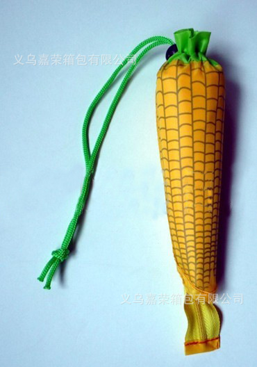 【廠家直銷蔬菜玉米折疊購物袋 超市滌綸環保袋 尼龍創意購物袋】價格,廠家,圖片,家用購物籃、袋、車,義烏嘉榮箱包-